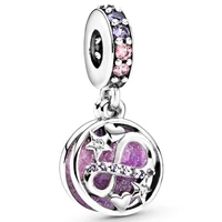 original 925 sterling silver charm shining eternal heart and star pendant fit pandora women bracelet necklace diy jewelry