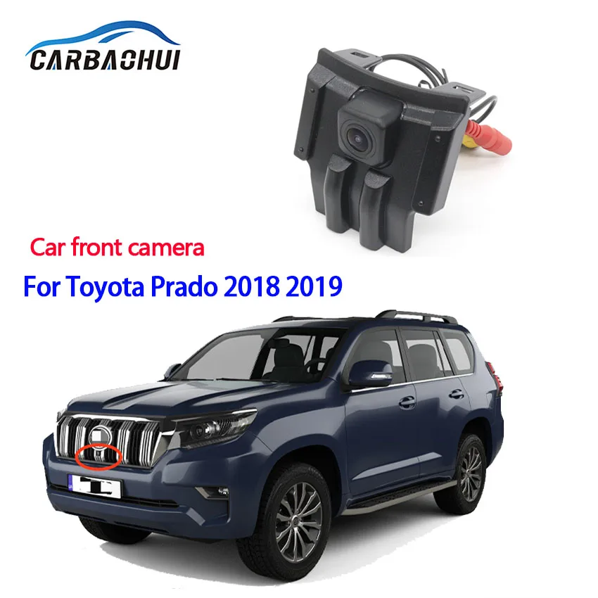 

Car HD Front Camera for Toyota Prado 2018 2019 Logo Embedded Car Special Front HD Camera high quality Waterproof Night vision