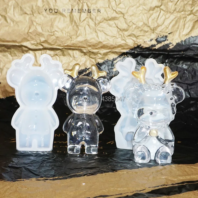 DIY ремесло олень с плащом Expoxy Смола форма для изготовления ювелирных изделий