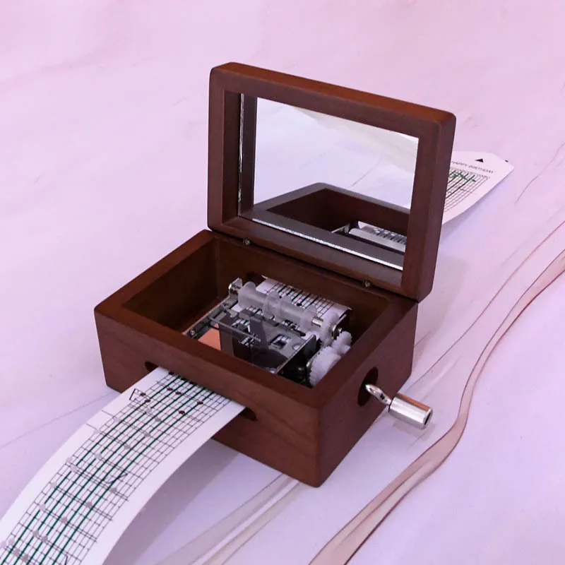 

Механическая деревянная шкатулка с зеркалом, 15 звуков