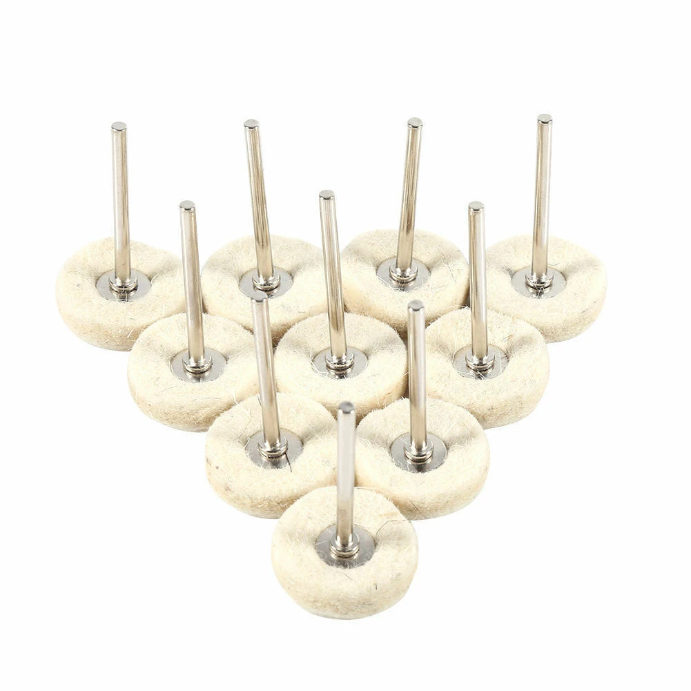 Фетровое колесо 10 шт. шерстяная насадка для древесной ядерной резьбы хвостовик 3