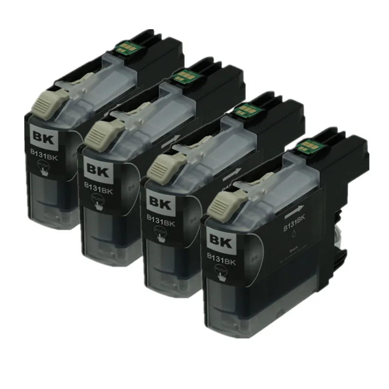 4PK LC131 черные чернильные картриджи совместимые с Brother DCP J152W J172W J552DW J752DW MFC J245 J470DW|ink