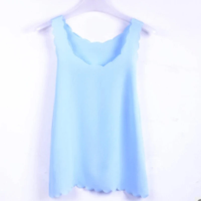 Летняя мода хит продаж модный шифоновый тонкий свободный жилет без рукавов с