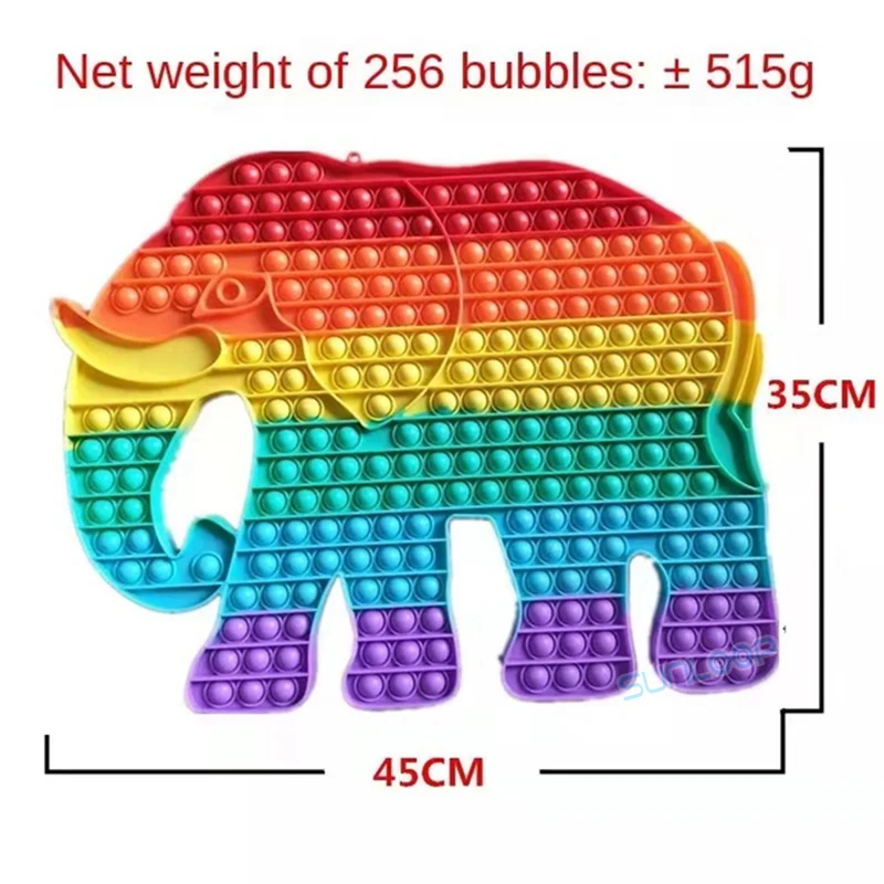 Фиджет игрушечный антистресс в виде животных огромный попет единорог игрушка