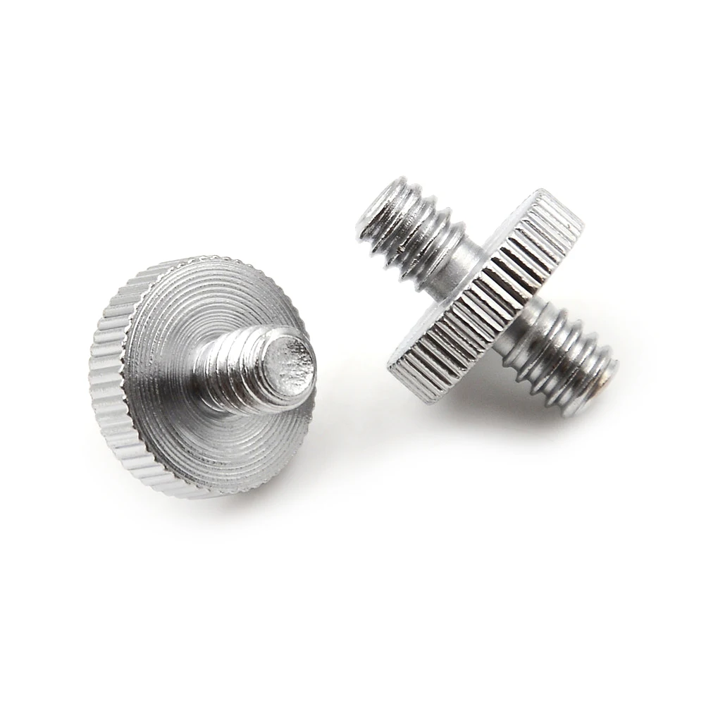 

1/4"-1/4" Screw Male to Male Metal Adapter Screw 1/4" Male Threaded to 1/4" Male Threaded Screw Photo Studio Accessories