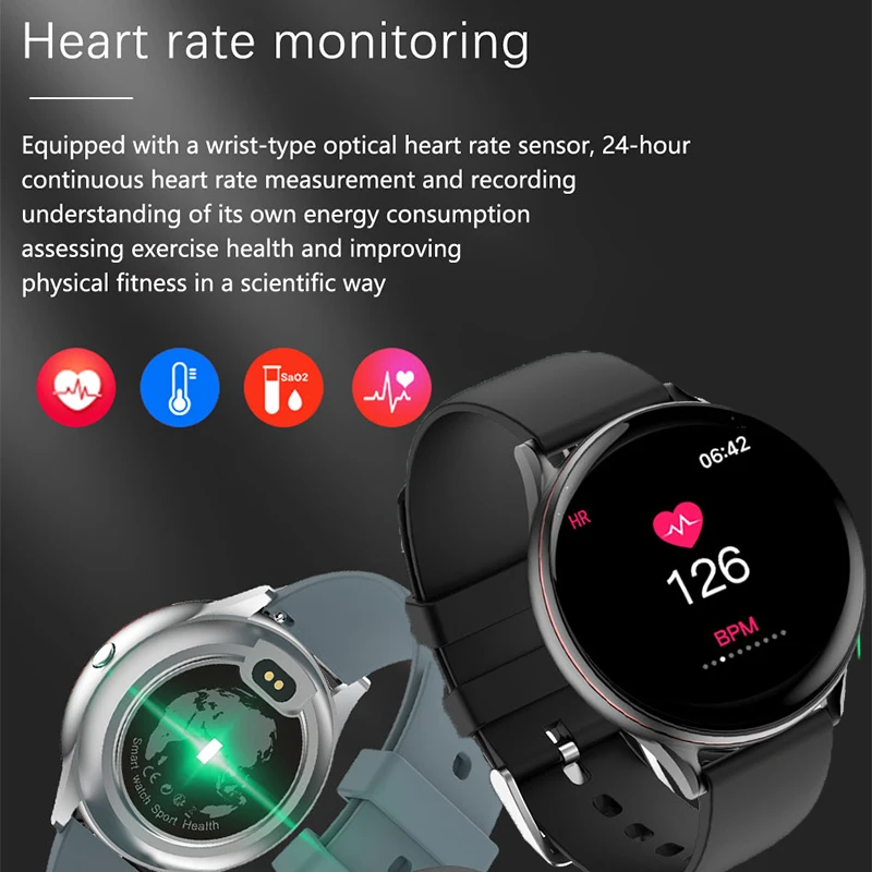 Women Men Smart Electronic Watch Luxury Blood Pressure Digital Watches Fashion Calorie Sport Wristwatch DND Mode For Android IOS