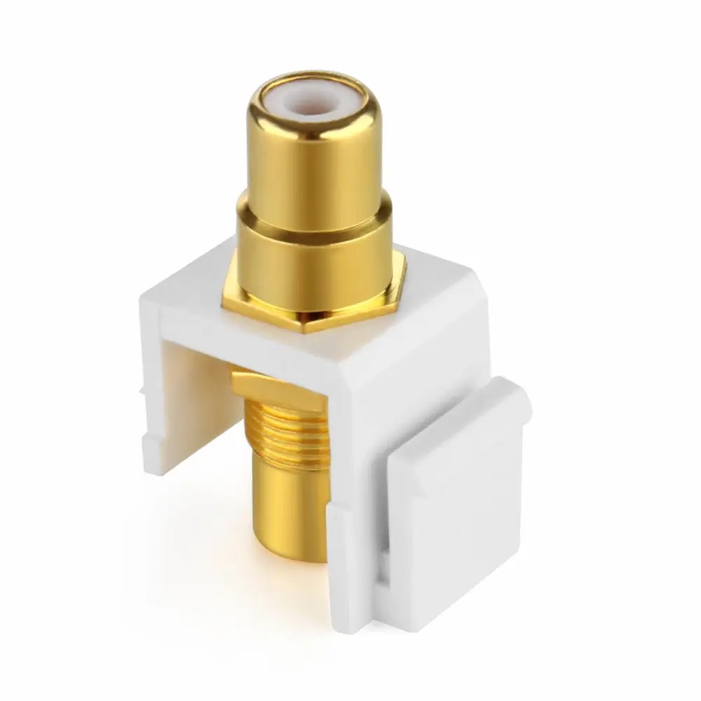 Разъем RCA Keystone Jack (5 шт. в упаковке) розетка с разъемом адаптера позолоченный