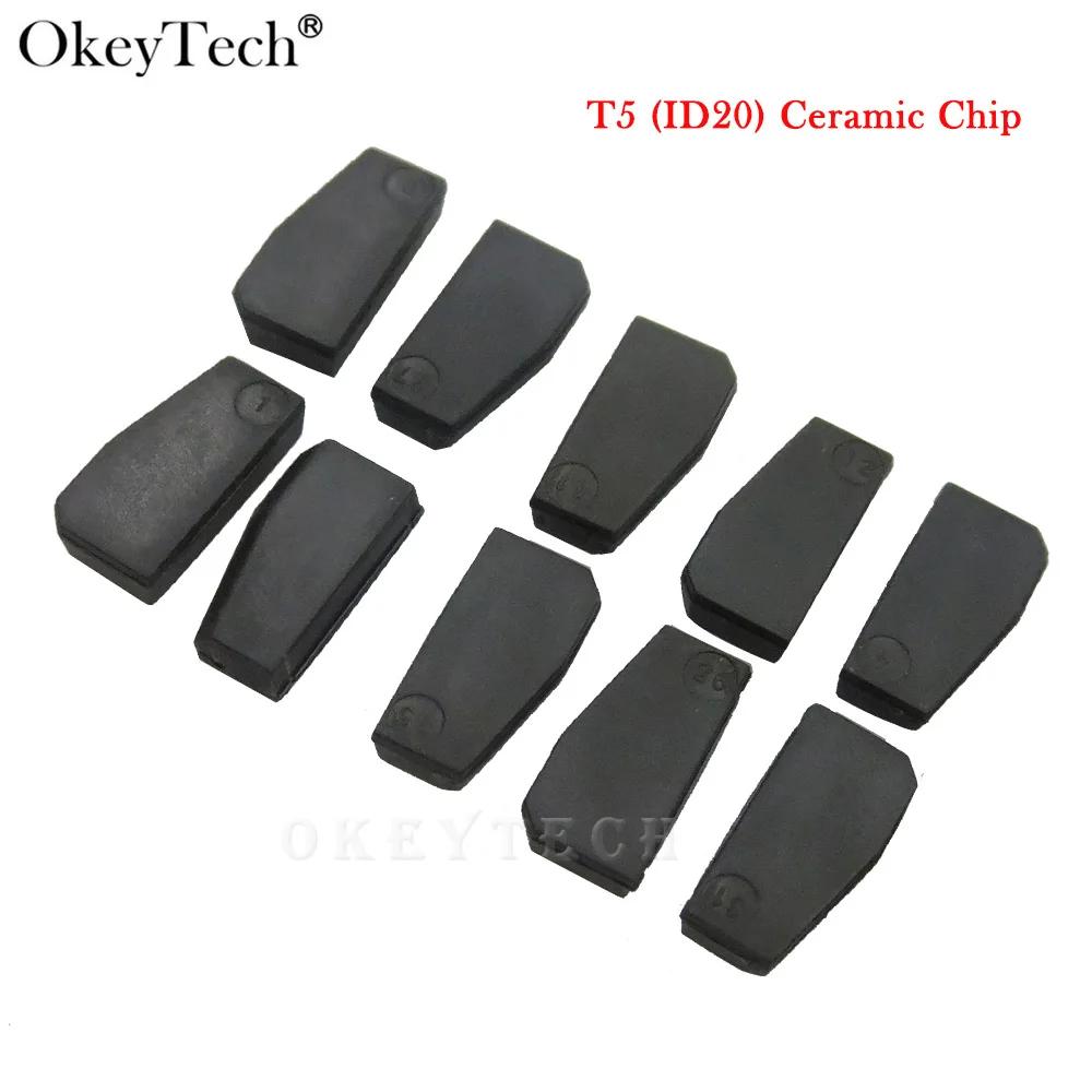 OkeyTech 10 шт./лот Новый идентификатор T5 20 der чип чистый Карбон Cloneable для