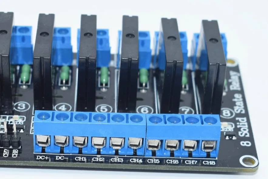 10 шт. 8-канальный 5 В DC релейный модуль твердотельный высокий уровень SSR AVR DSP |