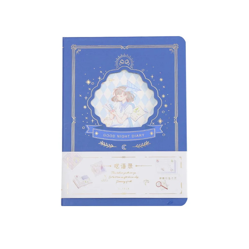 

Sweet Girl Pink Notebook Hardcover Journal 130mm*180mm Lined+Grid Paper Colorful Pages 112 Sheets