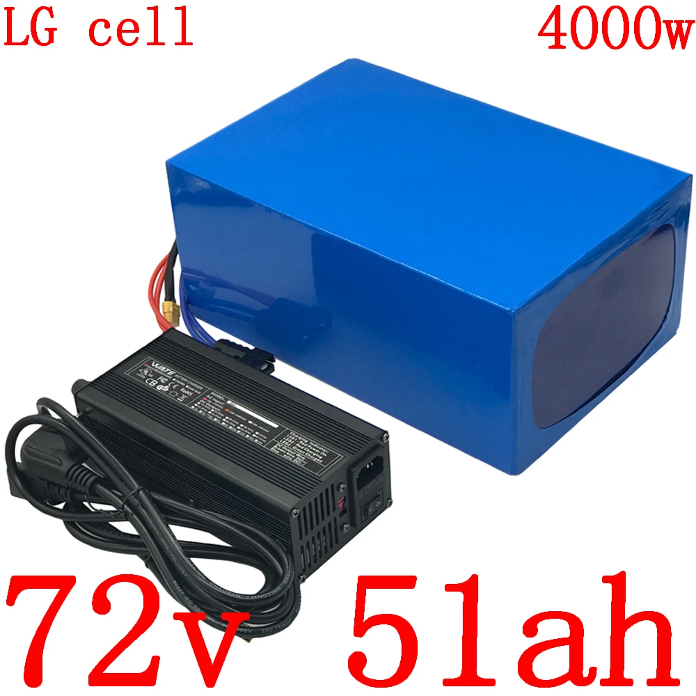 72V для е байка Батарея 3000W 4000W 5000W электрический скутер 40AH 45AH 50AH литиевая батарея