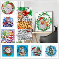 5d christmas santa claus diamond painting kits special shaped part drill crystal rhinestone diamond embroidery craft for decor