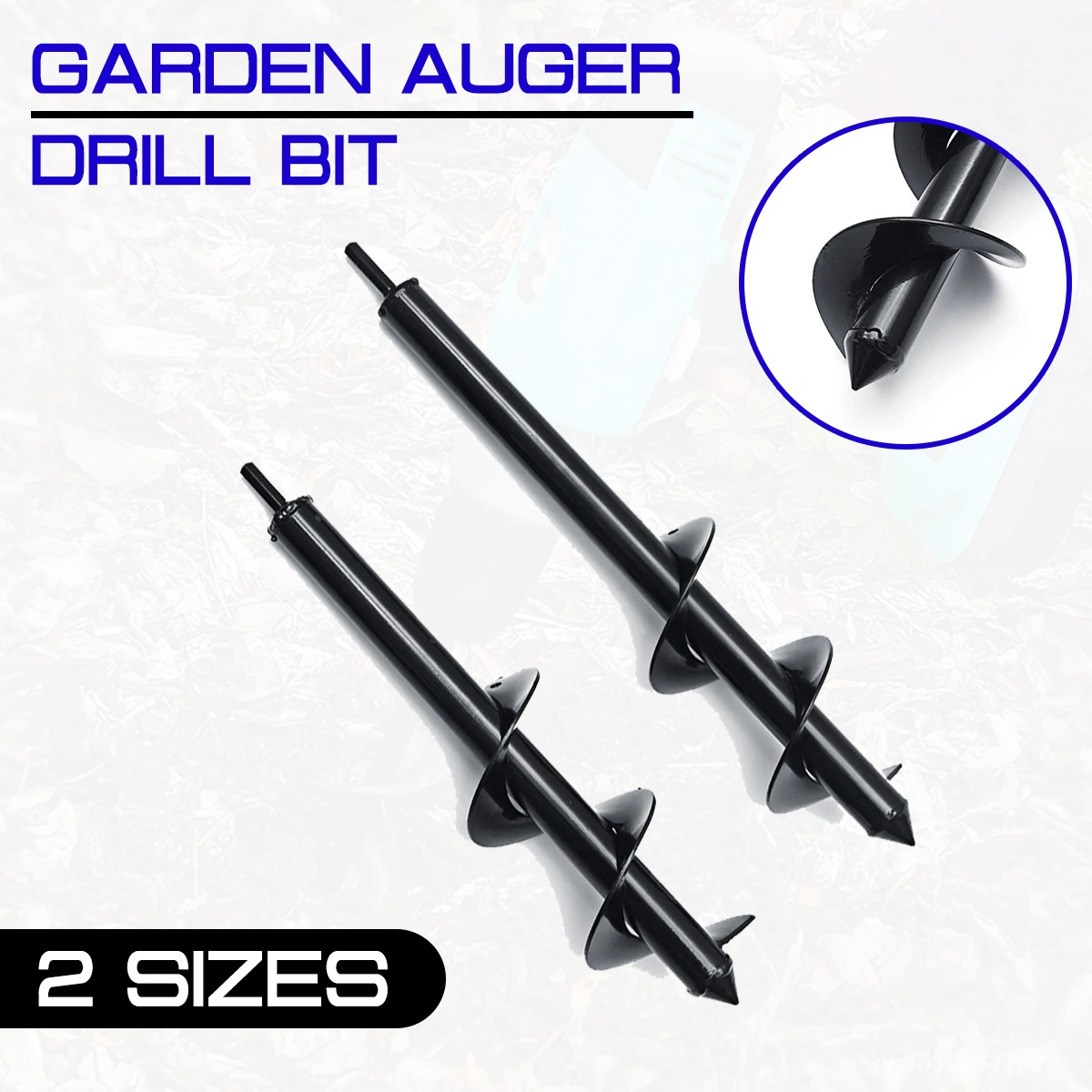 

Garden Earth Auger Drill Bit 40x8CM/35x8CM Hole Digger Plant Flower Garden Auger Fence Borer Hole Digger for Hex Drive Drill