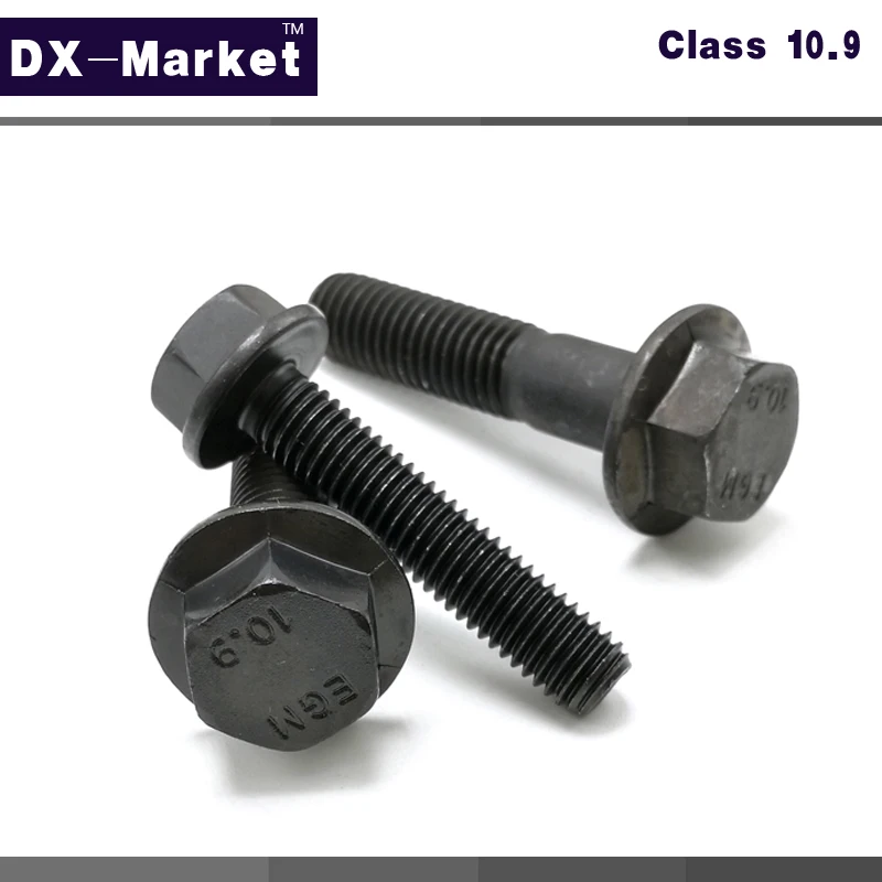 M10 шестигранный фланцевый болт легированная сталь класса 10 9 фланцевые болты