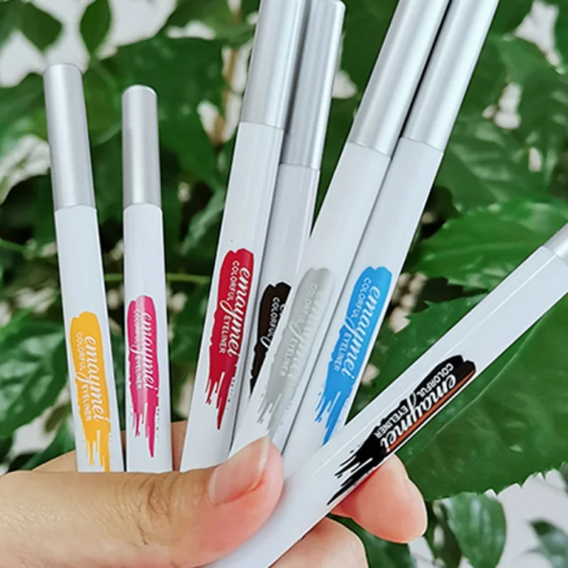 

Водостойкая цветная жидкая подводка для глаз, набор подводки для макияжа глаз, стойкая Черная Подводка, 7 цветов