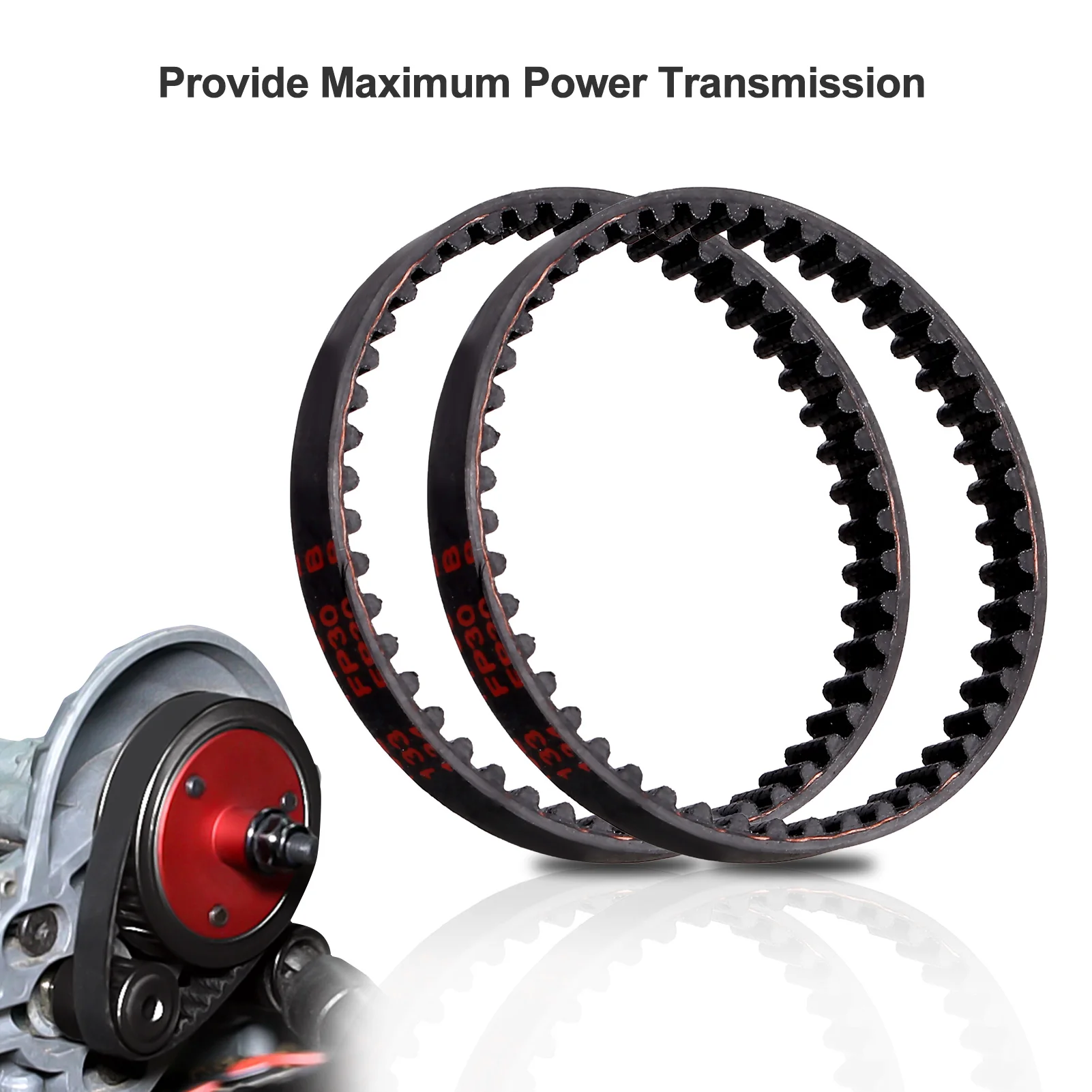 

2PCS 138mm Transmission Drive Belts Replacement for Axial Wraith RR10 RC Car Upgrade DIY Parts
