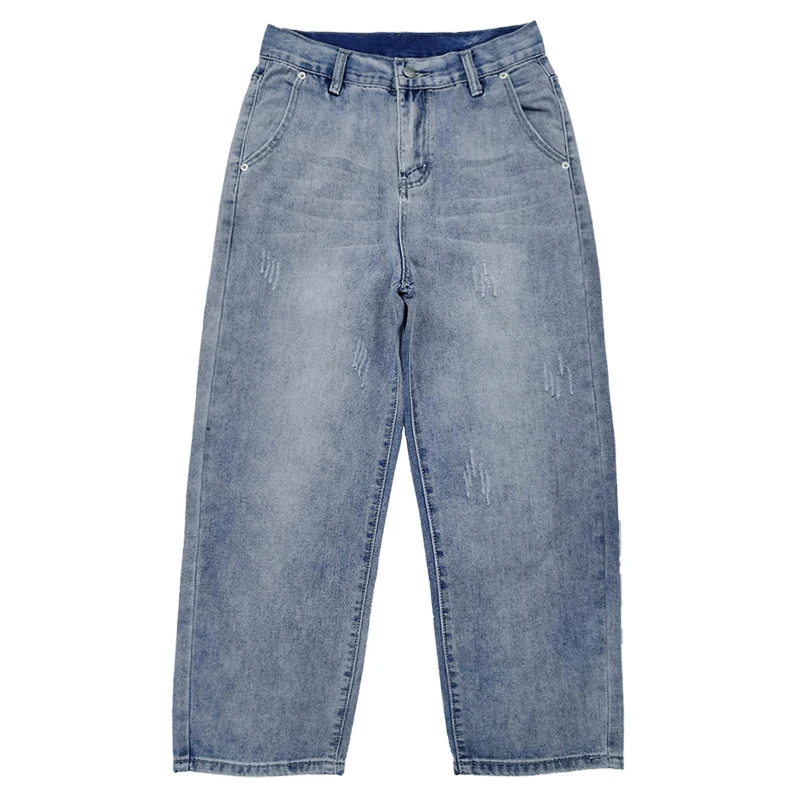 

New Denim Casual Wide leg Oversize Cargo Denim Boy Baggy Jeans For Men Overalls Boys Man Pants