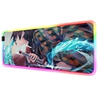 Коврик для мыши со светодиодный Ной подсветкой и рисунком аниме