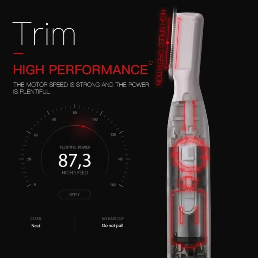 Электрический триммер для бровей/Средство удаления волос на лице/мини бритва