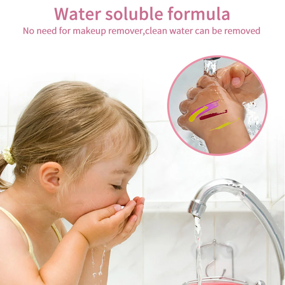 9 шт. комплект наряда принцессы косметический набор нетоксичный детей милый