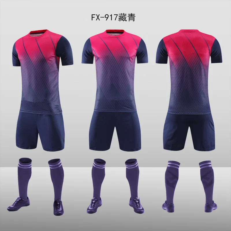 

New camouflage football suit adult sportswear sweat absorbing and breathable training suit wholesale fx-917
