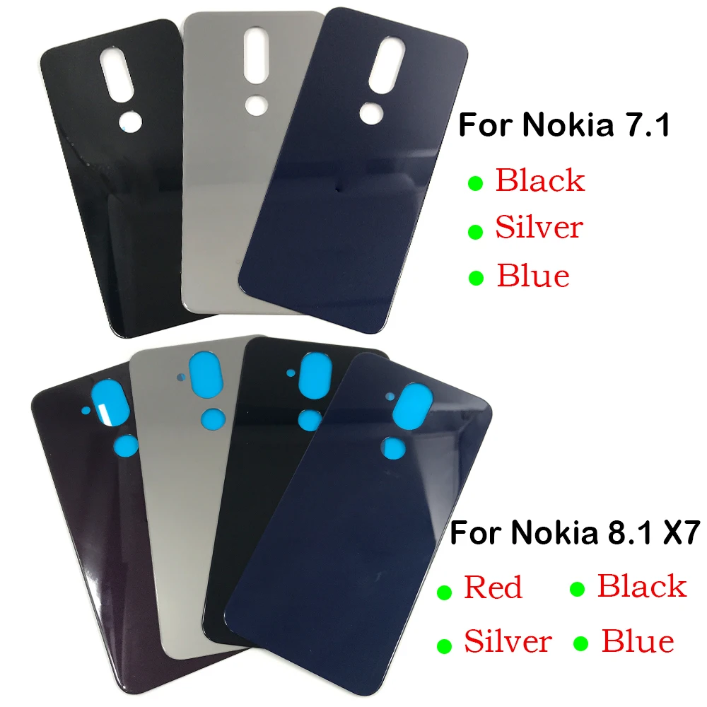 Задняя стеклянная крышка корпуса батарейного отсека для Nokia 9/Nokia 7/Nokia 7 1/Nokia 8 1