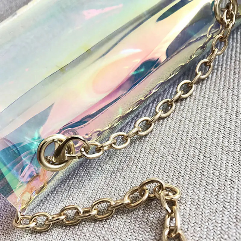 Сумки для женщин голографическая лазерная сумка прозрачная маленькая