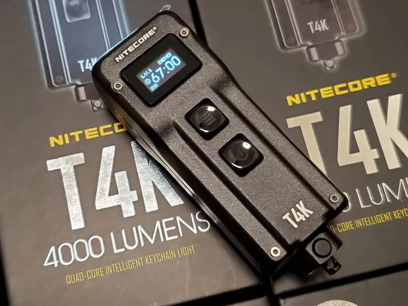NITECORE T4K 4000 люмен Портативный брелок флеш светильник 4 светодиодов супер яркий