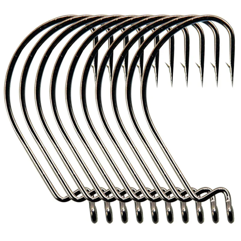 Мягкие рыболовные крючки для червя AS 100 шт./лот тексановые Крючки из