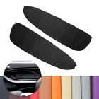 Для BMW 3 серии E46 1998 1999 2000 2001 - 2006 2 шт. Автомобильная мягкая кожаная панель для передней двери подлокотника декоративная наклейка для интерьера