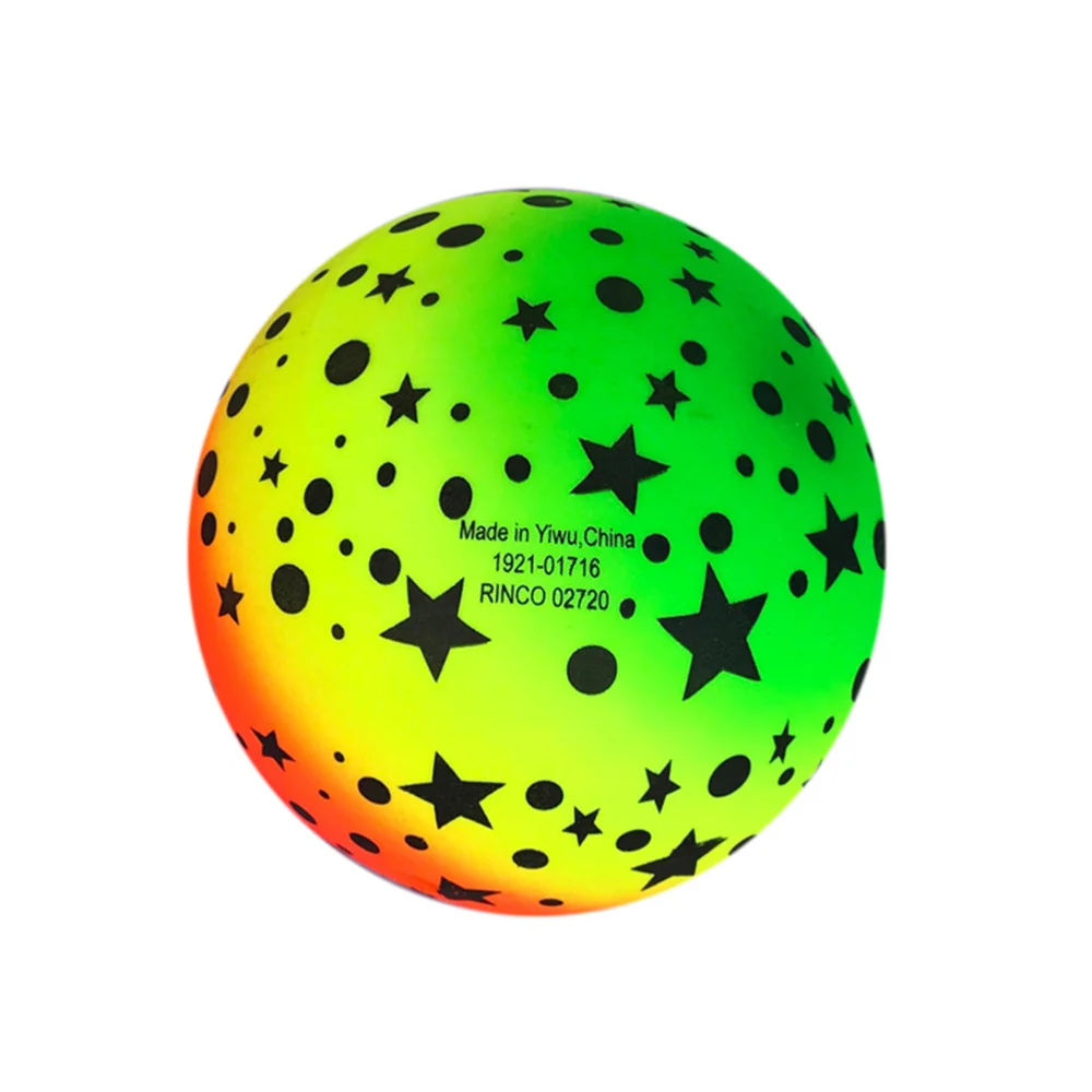 

3 Pcs 16 Rainbow Balls Elastic Eco-friendly PVC Beach Play Kickball Flap Children for Indoor Outdoor Playground