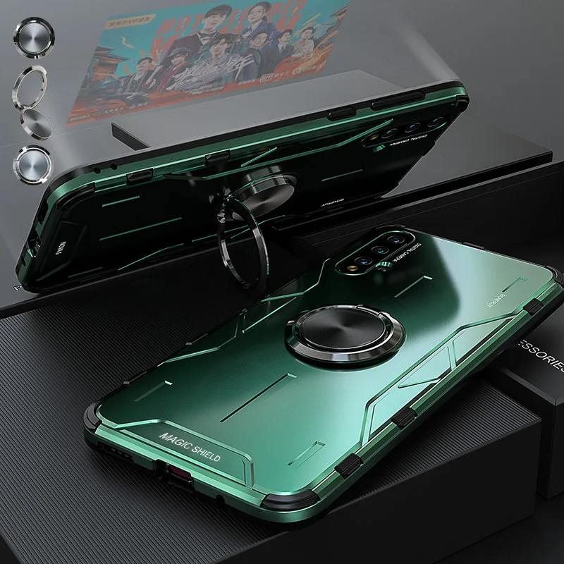 Чехол OceSap для Huawei Nova 5 Pro автомобильный держатель с магнитным кольцом алюминиевый