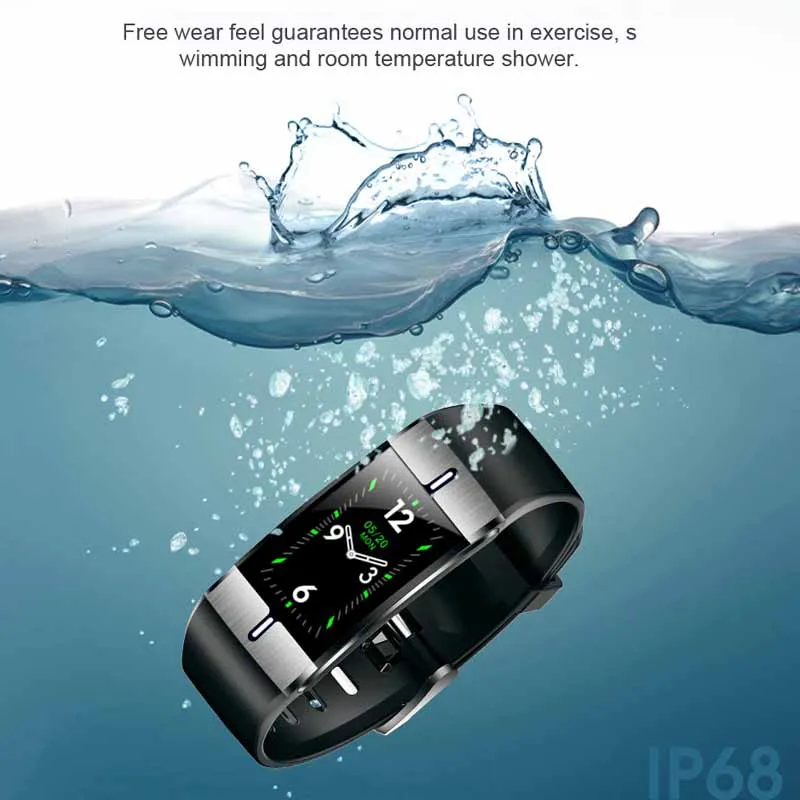 Мужские часы умный браслет с монитором сердечного ритма ЭКГ + PPG измеритель