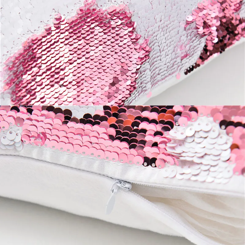 Реверсивный Подушка со стразами чехол Единорог Трамп Цвет изменение Магическая