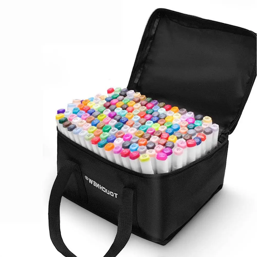 

30/40/60/80/168 Color Markers Manga Drawing Markers Pen Alcohol Based Sketch Oily Dual Brush Pens