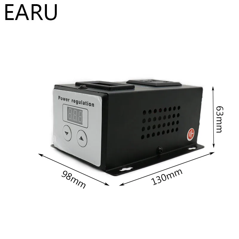 EU Plug AC 0-220V 4000W SCR Electronic Power Voltage Regulator Temperature Fan Motor Speed Controller Dimming Dimmer Thermostat |
