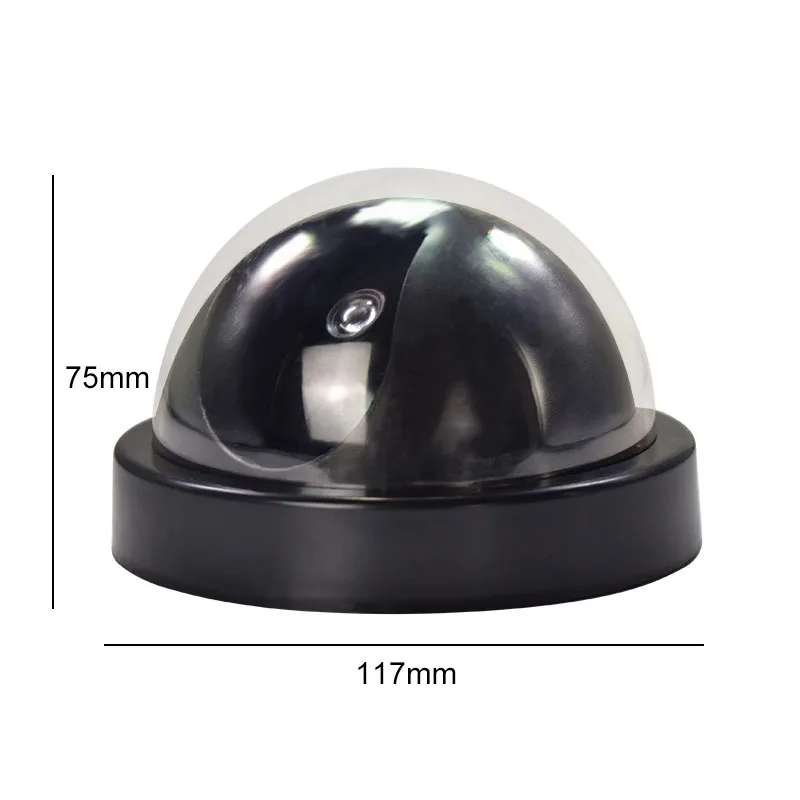 Fake Dummy Camera Dome Indoor Outdoor Simulation Cameras Home Security Surveillance Simulated Led Monitor | Безопасность и защита