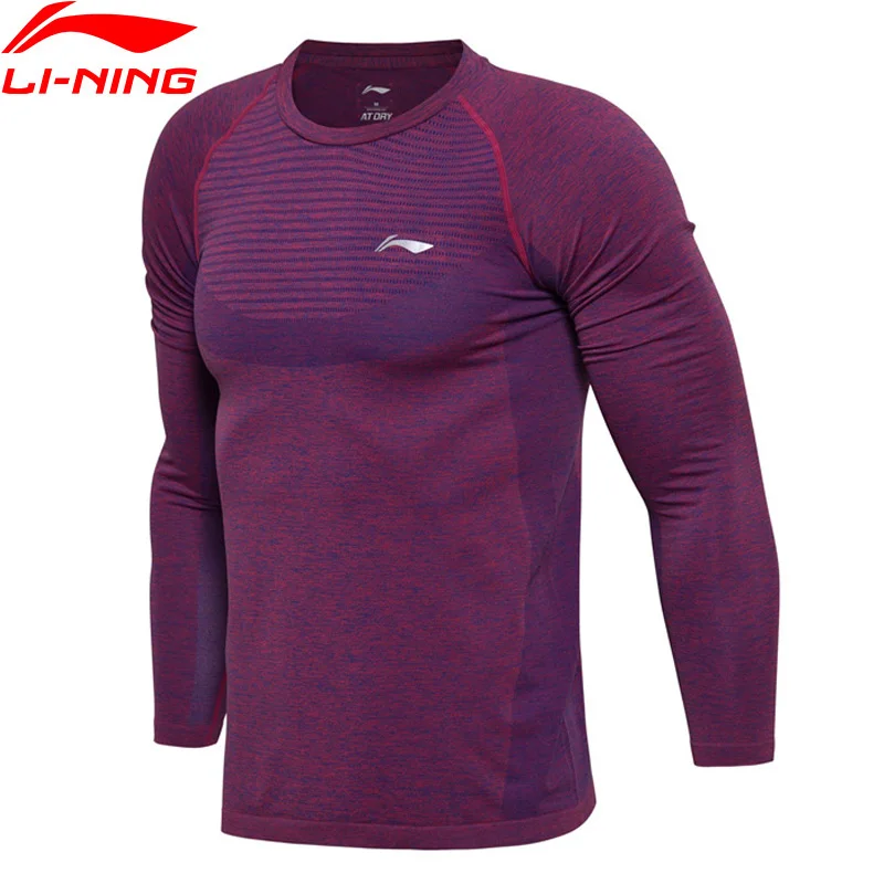 Мужская футболка с длинными рукавами Li-Ning серия бадминтон AT DRY тонкая дышащая