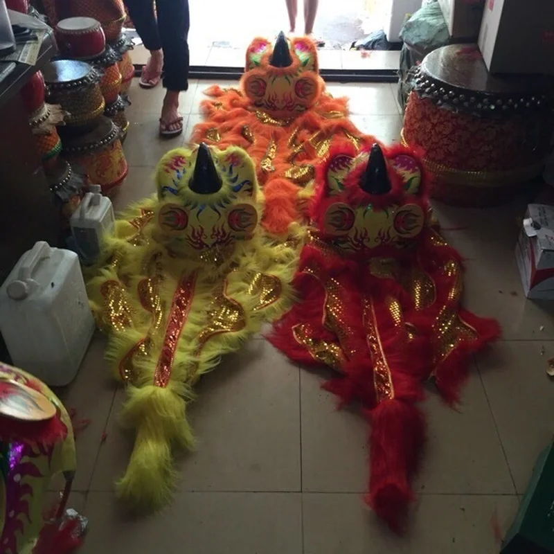 Детский костюм для танцев со львом 8 дюймов с Львом Одежда одежда карнавала