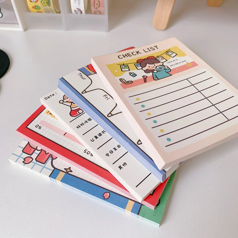 

Memo Pad Japanese Stationery And Korean Cartoon Creativity Cute Girl Heart Note This Student Note Sign Kawaii Moterm Planner