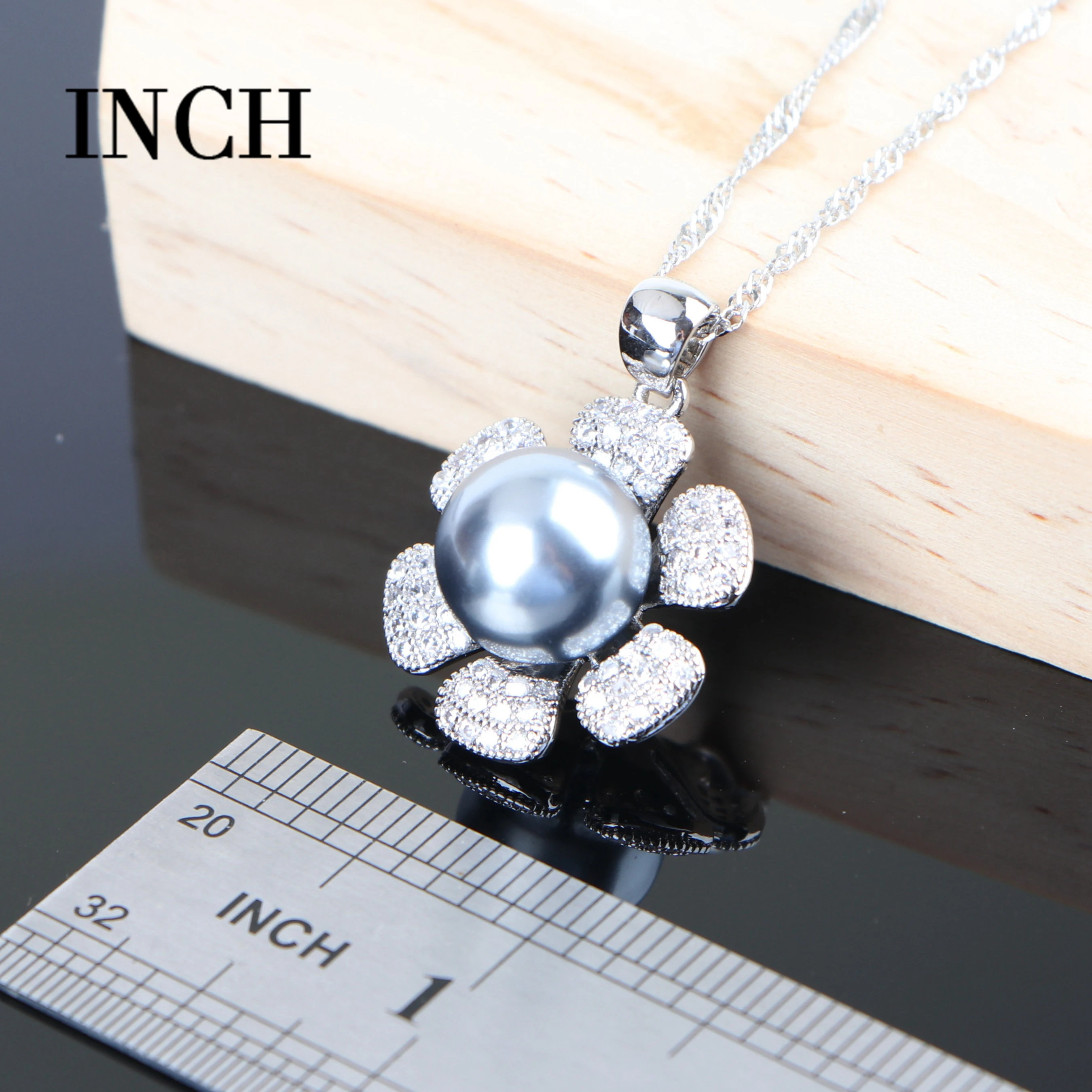 Женский костюм свадебные ювелирные наборы 925 пробы серебро цирконий жемчуг