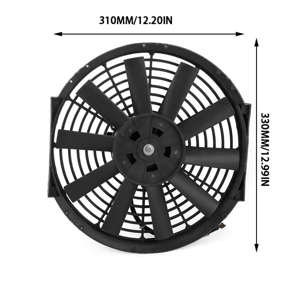 

High-power 12-inch car air conditioner water tank electronic fan baler modified car cooling fan refrigerated truck.