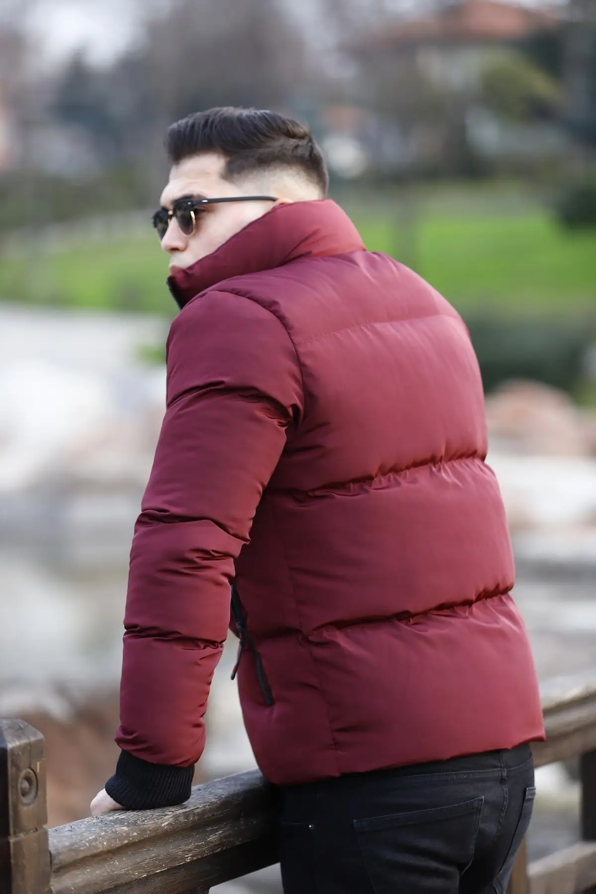 

WOWA COMPANY Male Maroon Inflatable Coat SE-67
