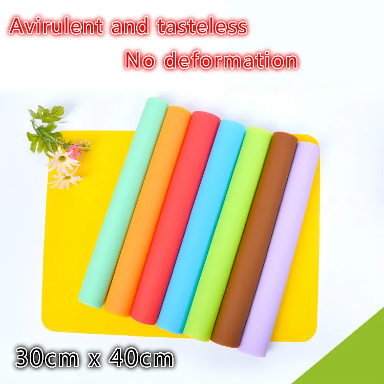 Толстый поднос для кухонной утвари мягкий силиконовый коврик выпечки не