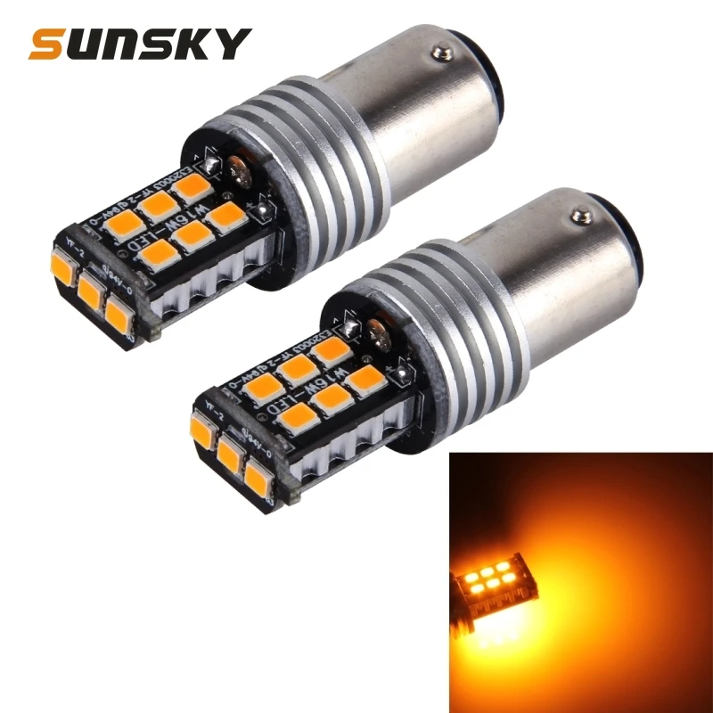 

2 PCS Front / Rear Car Turn Light 1157 3W 15 SMD-3528-LEDs External LED Car Light Yellow Light Fit for All Cars