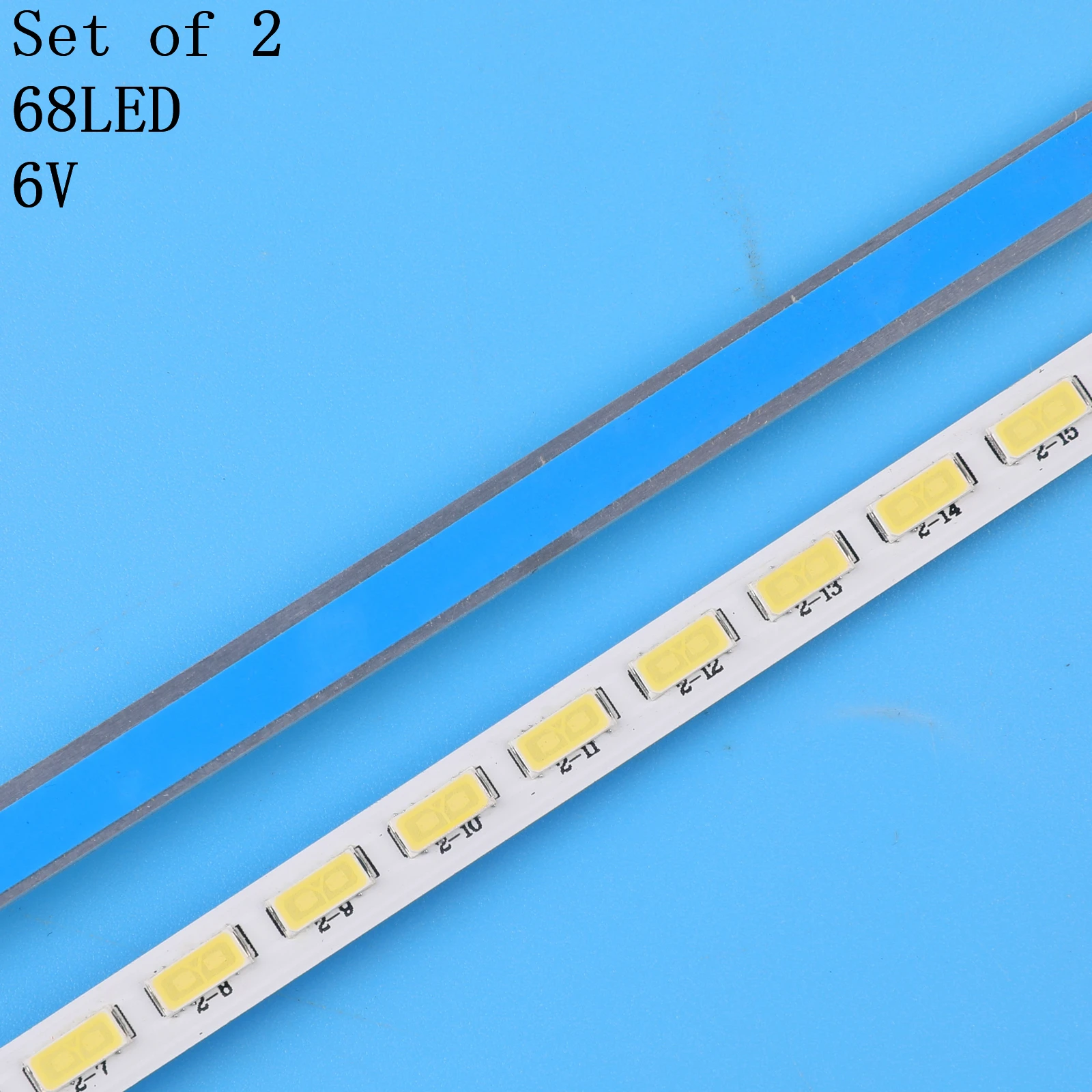 

2pcs 676mm LED Backlight Lamp strip 68leds For Sony 60" TV LE60A5000 JE600D3LB4N B1824-0MA01 2012SSP60 60E610E KLV-60EX640
