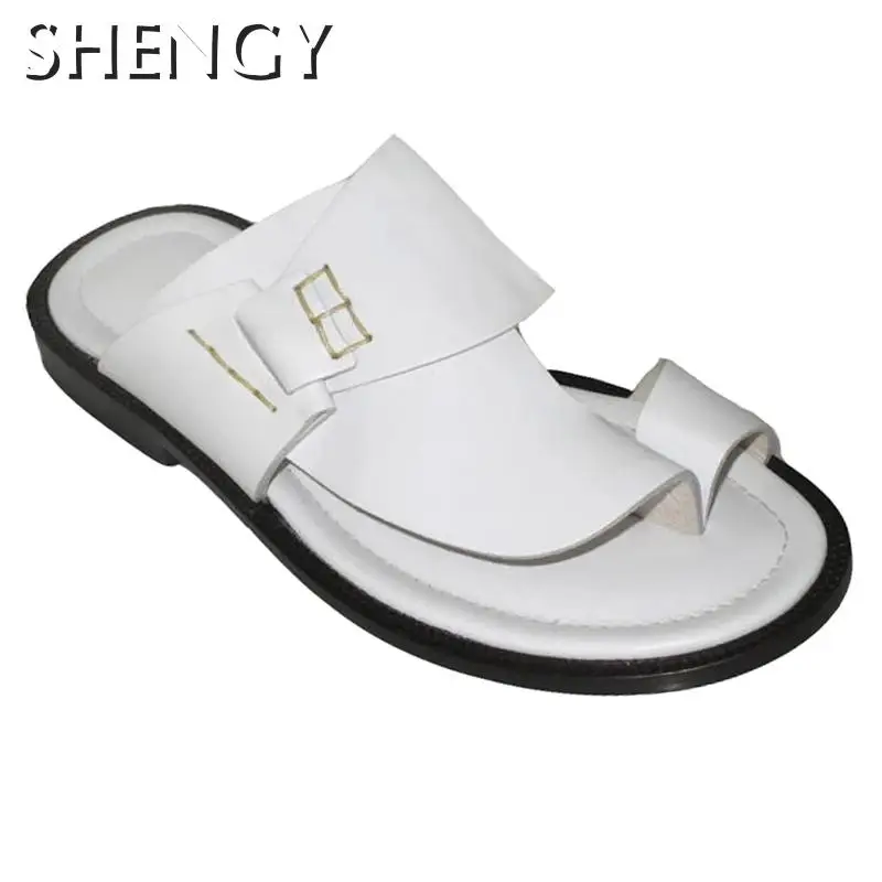 Мужские сандалии в стиле ретро пляжные Босоножки ручной работы Повседневная