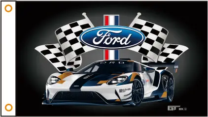 Флаг автомобиля под заказ флаг FORD GT баннер 3x5 футов 100% полиэстер 127 | Дом и сад