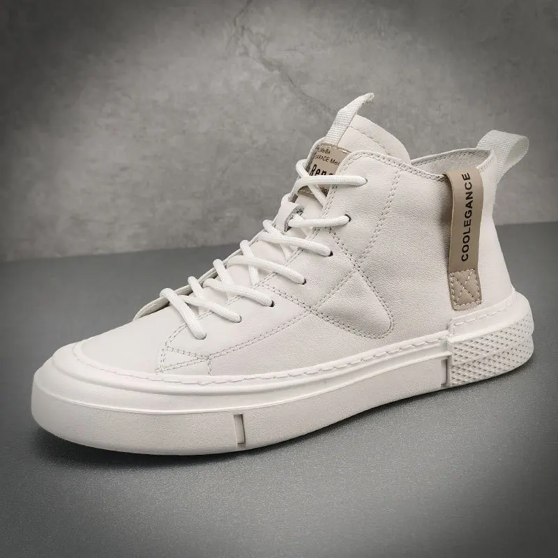 

Высокие мужские кожаные туфли, Повседневная модная обувь, универсальные кроссовки небольших размеров, красивая обувь