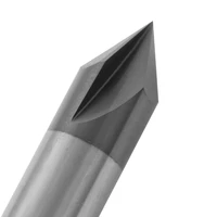 zgt endmills 60 90 120 degree coated 3 flute chamfering milling cutter metal carbide chamfer end mills 3mm 4mm 5mm 6mm 8mm 10mm